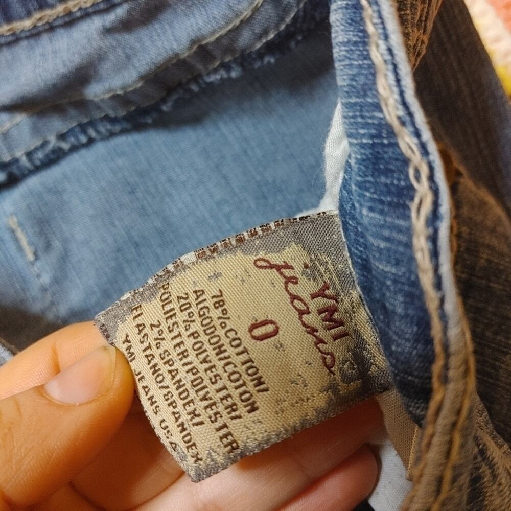 YMI Jeans Size 0 Capri Jean Blue Summer Time Casual - Picture 5 of 9